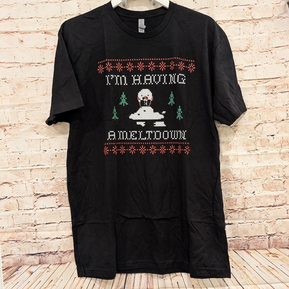 Modcloth I'm Having a Meltdown Graphic Tee Xmas Snowman - Picture 7 of 8